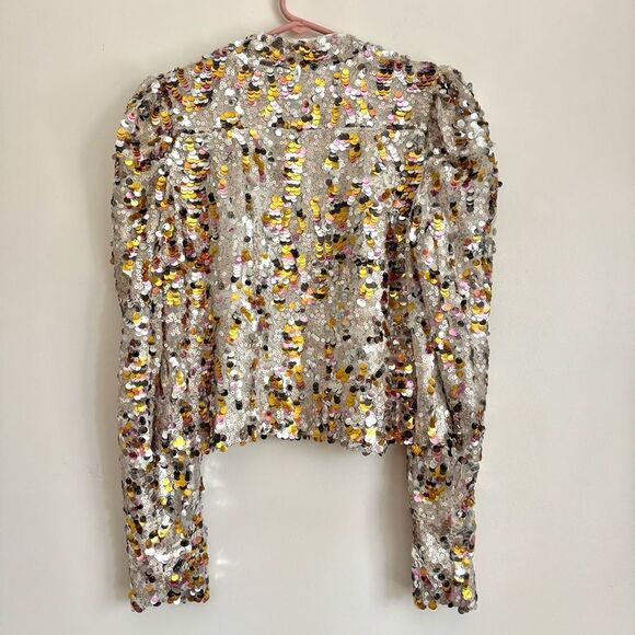 House of Harlow 1960 x Revolve Sequin Embellished Jacket | Size S - Picture 6 of 9